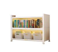 Vetrina Soggiorno Moderna con i Piedi Sollevati Libreria Antipolvere In Acciaio per Uso Domestico con Design a Patta Vetrinetta Espositiva per Legos, Figurine, Modellino(White,70x35x80cm)