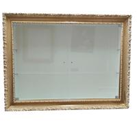 Vetrina sospesa parete attrezzata in stile Barocco con ante in vetro cornice classica portabottiglie su misura VT1045OA 90 x 120 cm