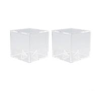 Vetrina trasparente da baseball da 2 pezzi per supporto cubo da utilizzare con design trasparente e architettura a quattro punti di base