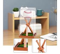 Vetrina trasparente per baseball con tee, scatola porta-palline da golf