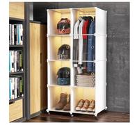 Vetrina Trasparente Per Caschi Da Moto, Armadietto Mobile Per Scarpe E Cappotti Con Ruote, Supporto Organizer Impilabile In Plastica A Cubo, Per Protezioni Per Caschi E Oggetti(147x49x188 cm)