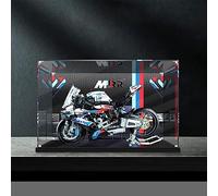 Vetrina vetrina antipolvere per Lego 42130, vetrina acrilica compatibile con Lego 42130 Technic BMW M 1000 RR moto (non includere il kit modello)(Inkjet)