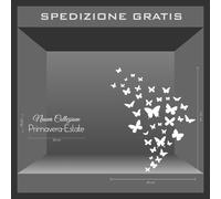 VETRINA VETROFANIA NUOVA COLLEZIONE PRIMAVERA NATURA FIORI FARFALLE ESTATE a0101