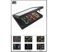 Safe 5674 Vetrine Scatola Disposizione Nero 6x 275x57x43mm Formato 400x300x55 MM