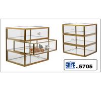 Schmuck-Glasvitrinen Ottone 3 cassetti Safe 5705 Turku 180x146x180mm