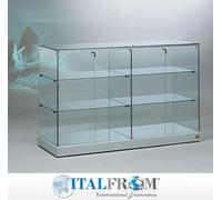 Vetrine vetrinetta showcase banco espositore arredo negozio leather 143x46x90h