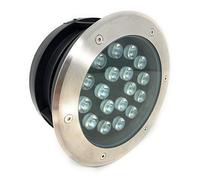 vetrinein rete Faretto ad incasso calpestabile 18 led 18 watt segnapasso carrabile luce bianca 6500k calda 3000k naturale 4000k da esterno IP67 (Luce Fredda 6500k) X41