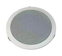 Vetrineinrete® Altoparlante filodiffusione da incasso per soffitto e parete con installazione a molla cassa audio diametro foro 17,5 cm