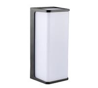 Vetrineinrete® Applique a led da esterno per facciate giardino moderno lampada da muro nero 10 watt illuminazione per balcone IP65 (Luce Naturale 4000k)