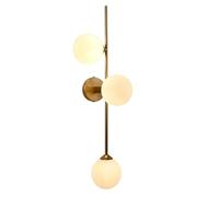 Vetrineinrete® Applique a parete bronzo tre sfera in vetro lampada da muro minamalista con attacco G9