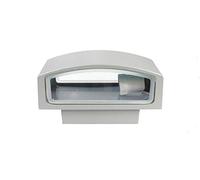 Vetrineinrete® Applique a parete per esterno ip44 lampada da muro e27 max 60 watt lampioncino per giardino e terrazzo ES29-G grigio F63