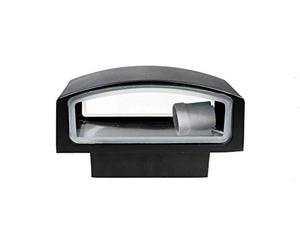 Vetrineinrete® Applique a parete per esterno ip44 lampada da muro e27 max 60 watt lampioncino per giardino e terrazzo ES29-N nero B39