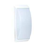 Vetrineinrete® Applique a parete per esterno lampada da muro per balconi terrazzo plafoniera attacco E27 bianco IP54
