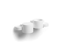 Vetrineinrete® Applique da parete in gesso moderno doppia emissione up e down lampada contemporanea con attacco g9 per corridoio salone