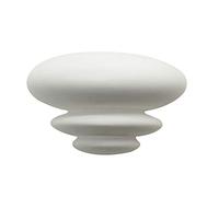 Vetrineinrete® Applique da parete in gesso ovale con onde verniciabile lampada da muro con attacco g9 moderno IP20