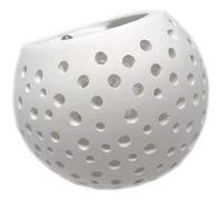 Vetrineinrete® Applique da parete in gesso tondo a doppia emissione luminosa up e down verniciabile lampada contemporanee con attacco g9 moderno