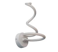 Vetrineinrete® Applique moderno spirale a led 12 watt da parete lumetto abat jour lampada da intrno a luce bianca 6500k o calda 3000k P50 (Luce Calda 3000k)