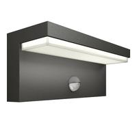 Vetrineinrete® Applique per esterno da muro 10 watt con sensore PIR di movimento lampada da parete per giardino facciata terrazzo IP54 (Luce Fredda 6500k)