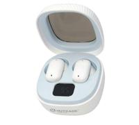 Vetrineinrete® Auricolare Bluetooth cuffie ricaricabile in-ear custodia di ricarica con display microfono integrato per chiamate sport (Bianco)