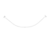 Vetrineinrete® Bastone per tenda doccia curvo universale aste 90x90 cm bianco asta per tende arredo bagno