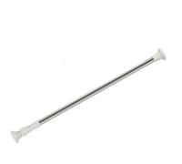 Vetrineinrete® Bastone silver per tenda estensibile telescopica asta appendiabiti per armadio allungabile regolabile da 70 a 120 cm