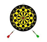 Vetrineinrete® Bersaglio tiro a segno dardo con freccette giochi con freccette per bar locale casa da 41 36 22 e 15 cm gioco frecce doppio lato con gancio da parete (15 cm) 94551