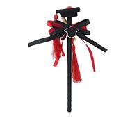 Vetrineinrete® Bomboniere 24 Pezzi Penna a Sfera con Tocco Nastro in Raso per la Laurea portaconfetti segnaposto Nero e Rosso (Nero) M56