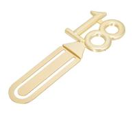 Vetrineinrete® Bomboniere segnalibro in metallo 12 pezzi per festa di 18 anni bomboniera diciottesimo compleanno (Oro)