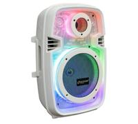 Vetrineinrete® Cassa Bluetooth TWS 100W RGB Ricaricabile Telecomando (Bianco)
