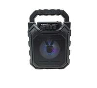 Vetrineinrete® Cassa speaker bluetooth ricaricabile 10 watt con luci ingresso aux porta usb slot scheda sd portatile radio fm