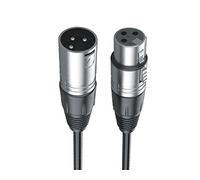 Vetrineinrete® Cavo XLR 3 pin bilanciato maschio a femmina 10 metri per microfono prolunga per microfoni mixer altoparlanti amplificatore