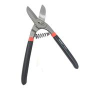Vetrineinrete® Cesoia per lamiere di ferro alluminio forbici per aviazioni con molla pinza becco dritto per tagli lunghi e diritti in acciaio al carbonio da lattoniere (10") C68