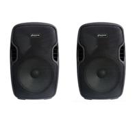 Vetrineinrete® Coppia Casse Bluetooth 300W con Microfono USB SD 10"