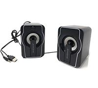 Vetrineinrete® Coppia casse rettangolari speaker wired 10 watt luce rgb altoparlanti computer pc attacco usb 2.0 aux per pc notebook smartphone mp3 CA-SS007 M2