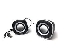 Vetrineinrete® Coppia Casse Speaker Wired 10 Watt Altoparlanti per Computer con Attacco USB 2.0 e aux per pc Notebook Smartphone mp3 CA-SS006 M38