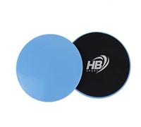 Vetrineinrete® Coppia di Dischi per Il Fitness Disco cursore di Scorrimento Sliders Doppio Lato (Celeste)