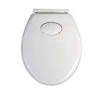 Vetrineinrete® Copriwater universale bianco con adattatore riduttore per bambini tavoletta da bagno wc con chiusura ammortizzata silenziosa soft close in abs 52737 M45