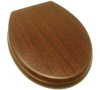 Vetrineinrete® Copriwater Universale in Legno MDF tavoletta da Bagno WC con Cerniere Resistente Legno Chiaro A25