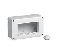 Vetrineinrete® Custodia idrobox per esterno a 2 3 4 posti compatibile con matix cassetta per interruttori ip40 (4 Posti)