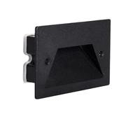 Vetrineinrete® Faretto ad incasso per cassetta 503 segnapasso per esterno 3 watt tecnologia cct con switch IP65 (Nero)