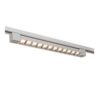 Vetrineinrete® Faretto track orientabile da binario 26 watt 12 led faro bianco o nero monofase luce fredda 6500k naturale 4000k calda 3000k (Bianco Luce Calda 3000k)
