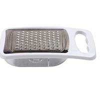 Vetrineinrete® Grattugia per Formaggio a Scaglie grattaformaggio con vano Contenitore vaschetta raccogli Formaggio a 2 Scomparti da Cucina Ristorante 98718 D72