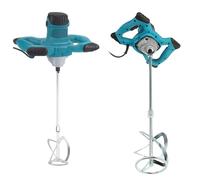 Vetrineinrete® Impastatore elettrico 1500 Watt trapano miscelatore con frusta da 120 mm 6 velocità per colla malta