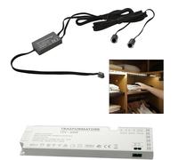 Vetrineinrete® Kit 2 sensori interruttore per strip led armadi mobili sensore