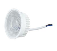 Vetrineinrete® Kit 6 Modulo led diffusore trasparente 6 watt sostituzione per faretti GU10/MR16 per portafaretti da incasso tecnologia CCT per soffitti bassi