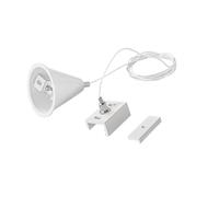 Vetrineinrete® Kit di 2 pezzi per montaggio a sospensione dei binari track elettrificati trifase cavo da 3 metri regolabile (Bianco)