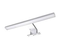 Vetrineinrete® Lampada per specchio da bagno con doppia istallazione 7 watt applique a luce naturale 4000k IP44 (Argento)