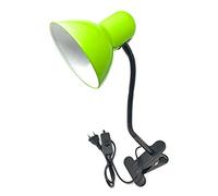 Vetrineinrete® Lampada snodabile da scrivania con pinza braccio flessibile luce da tavolo orientabile con attacco per lampadine E27 (Verde) P79