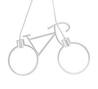Vetrineinrete® Lampadario a sospensione da soffitto con bicicletta lampada con bici 2 attacchi E27 da soffitto (Bianco) Z42