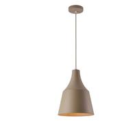 Vetrineinrete® Lampadario a sospensione moderno con paralume a cupola con attacco E27 design minimal (Tortora)